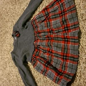 Long sleeve flannel dress!